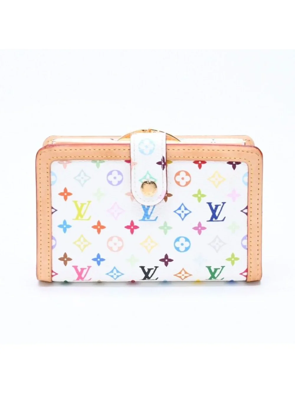 Louis Vuitton Portefeuille Vienois Bifold Wallet Monogram Multicolor White